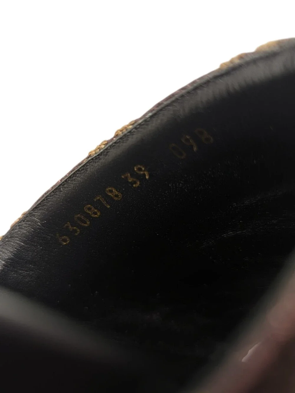 Gucci Brown Monogram Lame Angelina Platform Slide Sandals Size EU 39